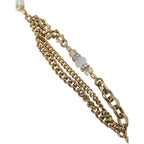Dolce & Gabbana Blue Braided Gold Brass Chain Waist Belt
