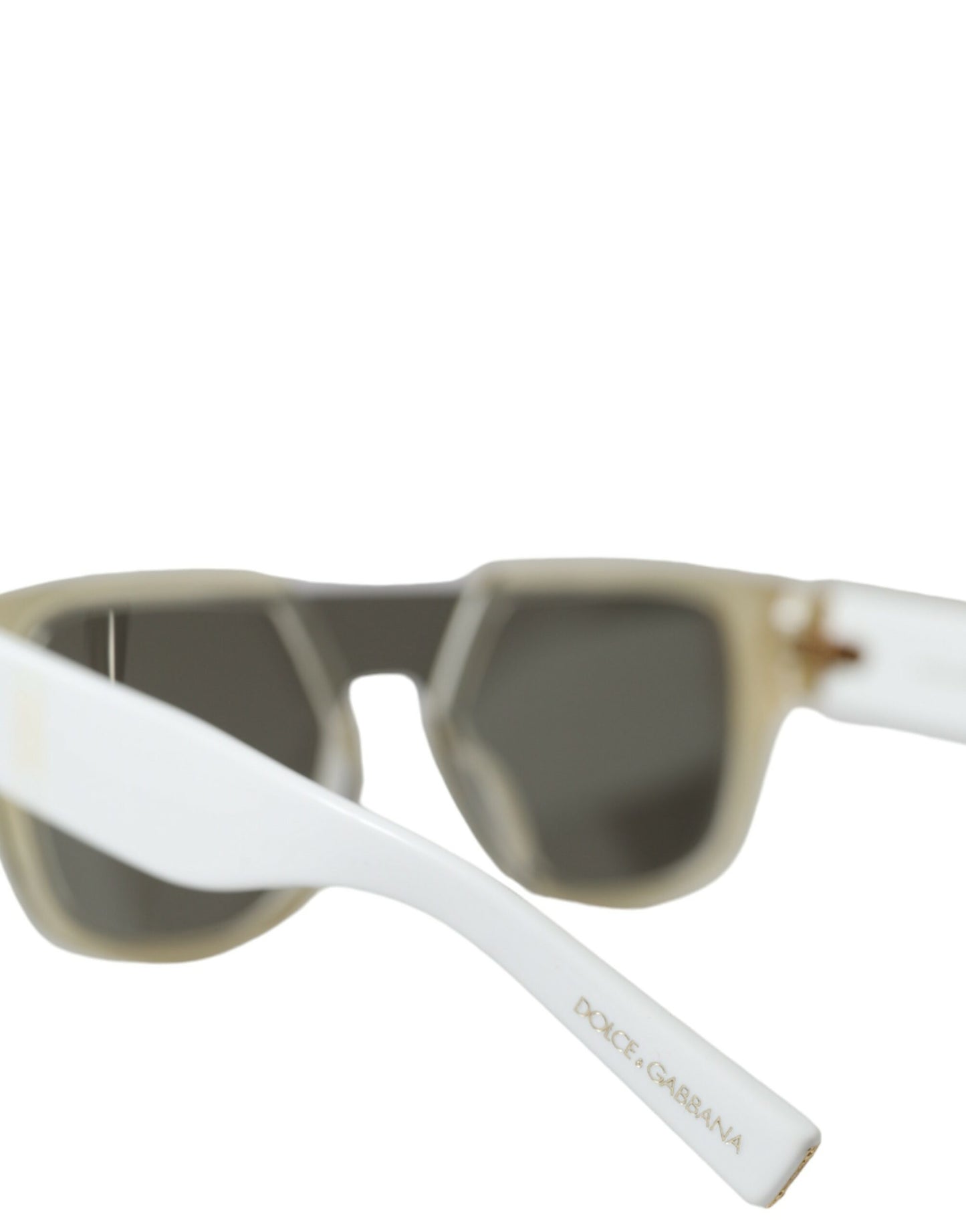 Dolce & Gabbana White Acetate Mirror Lenses DG4356 Sunglasses Dolce & Gabbana