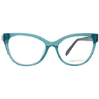 Emilio Pucci bicolor plastic eyeglass frames with bold, colorful design and sleek shape, suitable for stylish eyewear.
