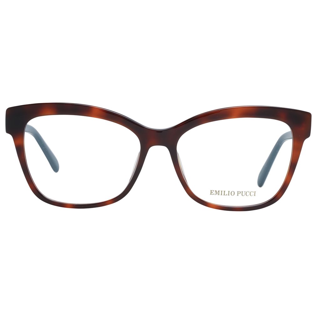 Emilio Pucci Brown Plastic Glasses Frames