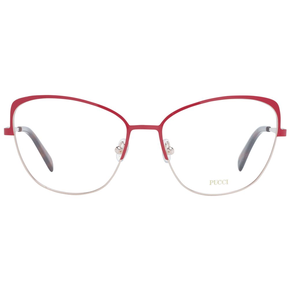 Emilio Pucci Red Women Glasses Frame