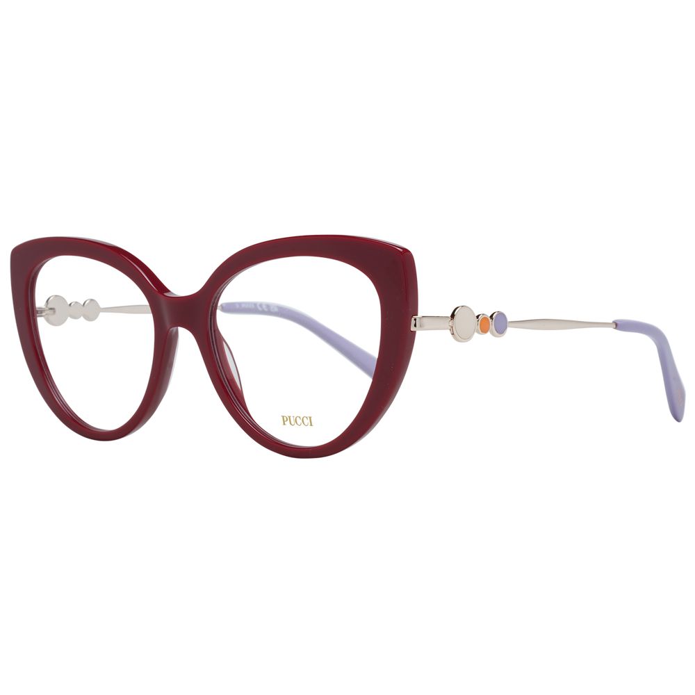 Emilio Pucci Red Women Glasses Frame
