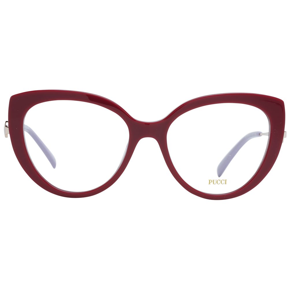 Emilio Pucci Red Women Glasses Frame