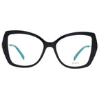 Emilio Pucci black plastic eyeglass frames with sleek, modern design and clear lenses for stylish vision correction.