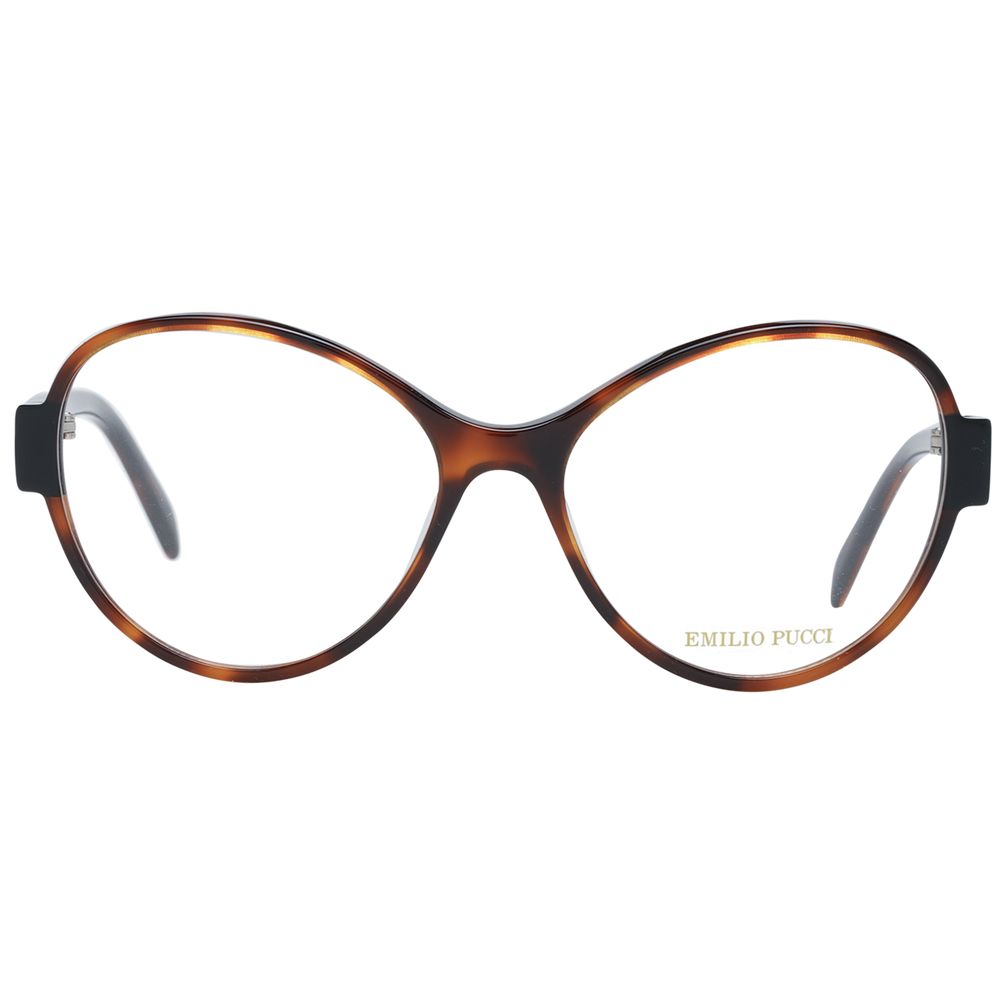 Emilio Pucci Brown Plastic Glasses Frames