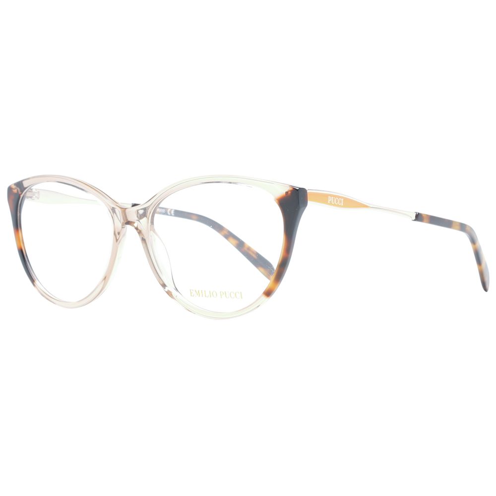 Emilio Pucci Brown Plastic Glasses Frames
