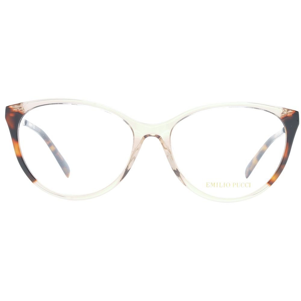 Emilio Pucci Brown Plastic Glasses Frames