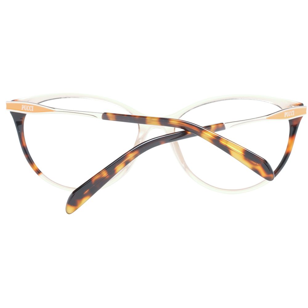 Emilio Pucci Brown Plastic Glasses Frames