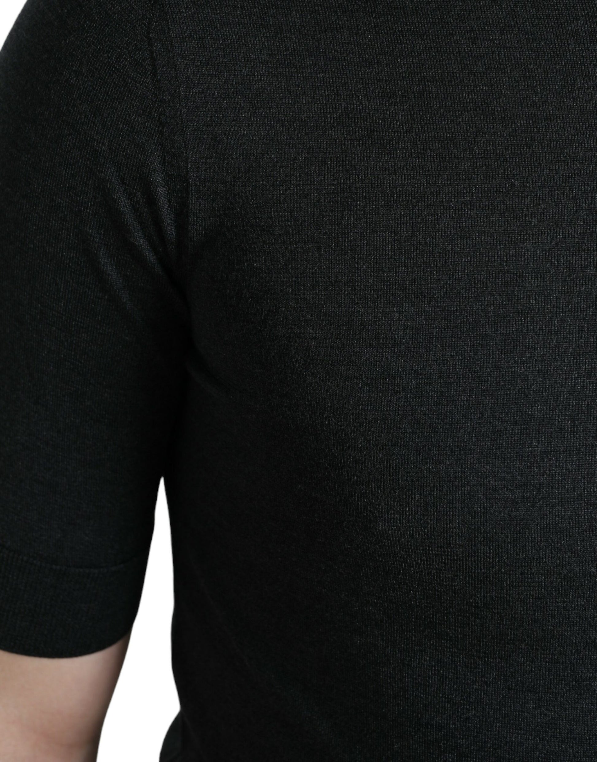Dolce & Gabbana Dark Gray Crew Neck Short Sleeves T-shirt Dolce & Gabbana