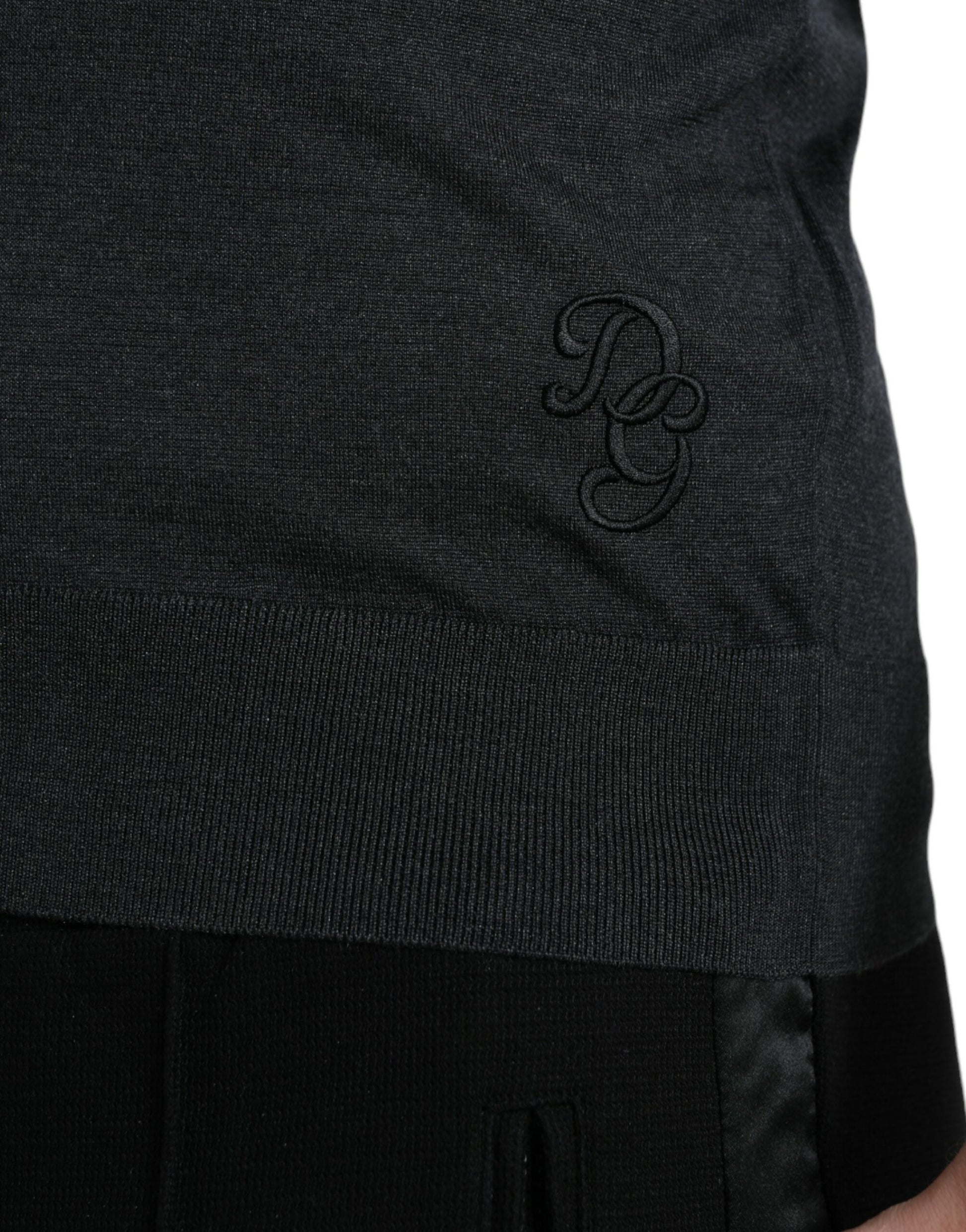 Dolce & Gabbana Dark Gray Crew Neck Short Sleeves T-shirt Dolce & Gabbana