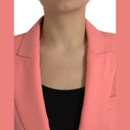 Dolce & Gabbana Pink Polyester Single Breasted Blazer Jacket