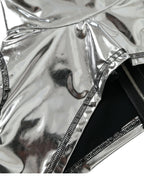 Dolce & Gabbana Silver Polyester Stretch Top