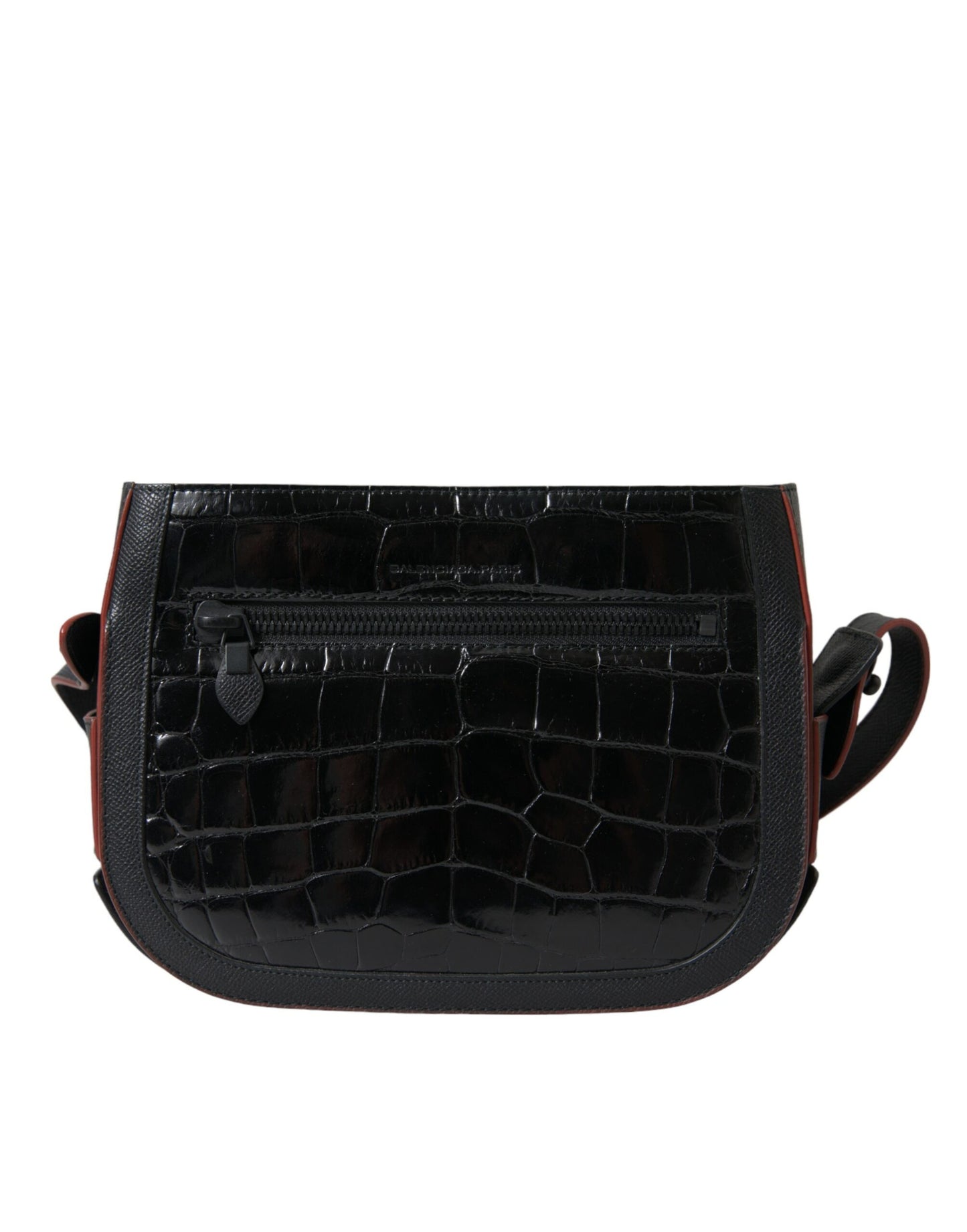 Balenciaga Black Exotic Leather Shoulder Crossbody Camera Bag Balenciaga