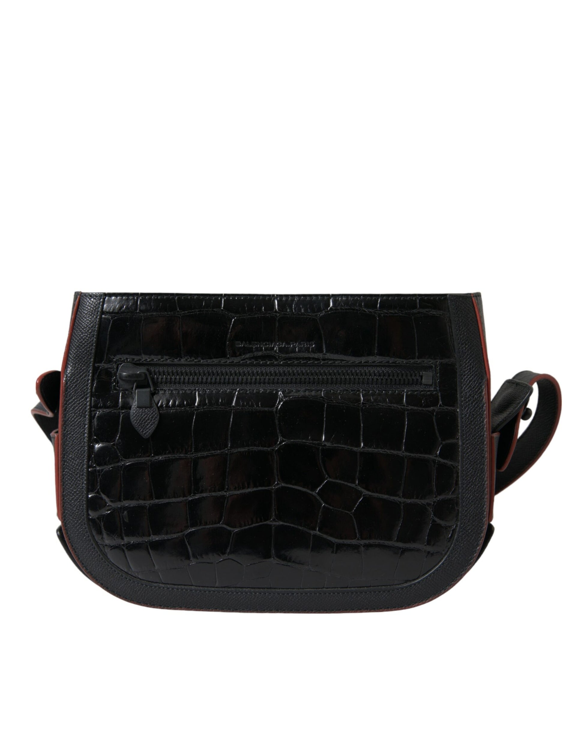Balenciaga Black Exotic Leather Shoulder Crossbody Camera Bag Balenciaga