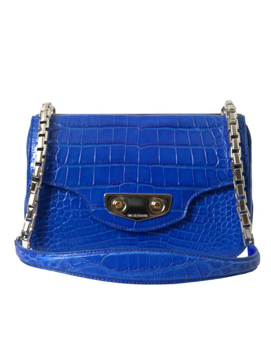 Balenciaga Blue Exotic Leather Neo Classic Purse Shoulder Handbag Bag Balenciaga