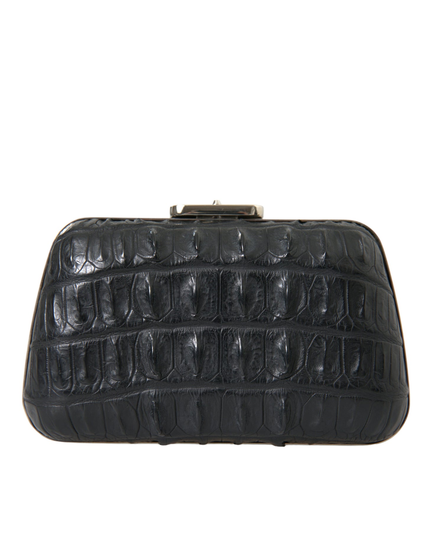 Balenciaga Black Exotic Skin Leather Shoulder Crossbody Box Clutch Bag Balenciaga