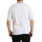 Dolce & Gabbana White Logo Crew Neck Short Sleeves T-shirt