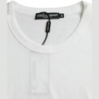 Dolce & Gabbana White Logo Crew Neck Short Sleeves T-shirt
