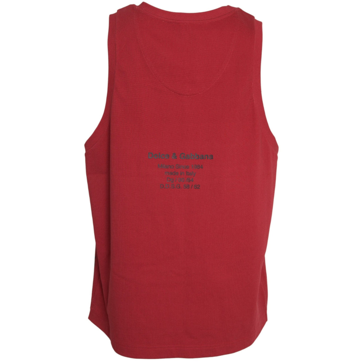 Dolce & Gabbana Red Leopard Print Sleeveless Tank T-shirt