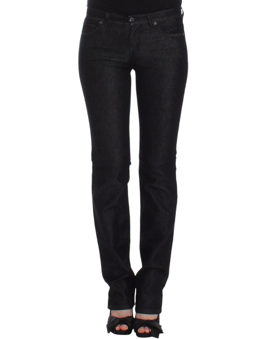 Ermanno Scervino Black Slim Jeans Denim Pants Skinny Leg Stretch Ermanno Scervino
