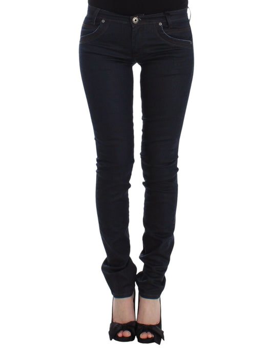 Ermanno Scervino Blue Slim Jeans Denim Pants Skinny Leg Stretch Ermanno Scervino