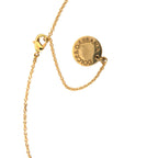 Dolce & Gabbana Gold Brass Chain Dog Heart Pendant Charm Necklace