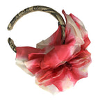 Dolce & Gabbana Multicolor Floral Applique Silk Women Headband Diadem