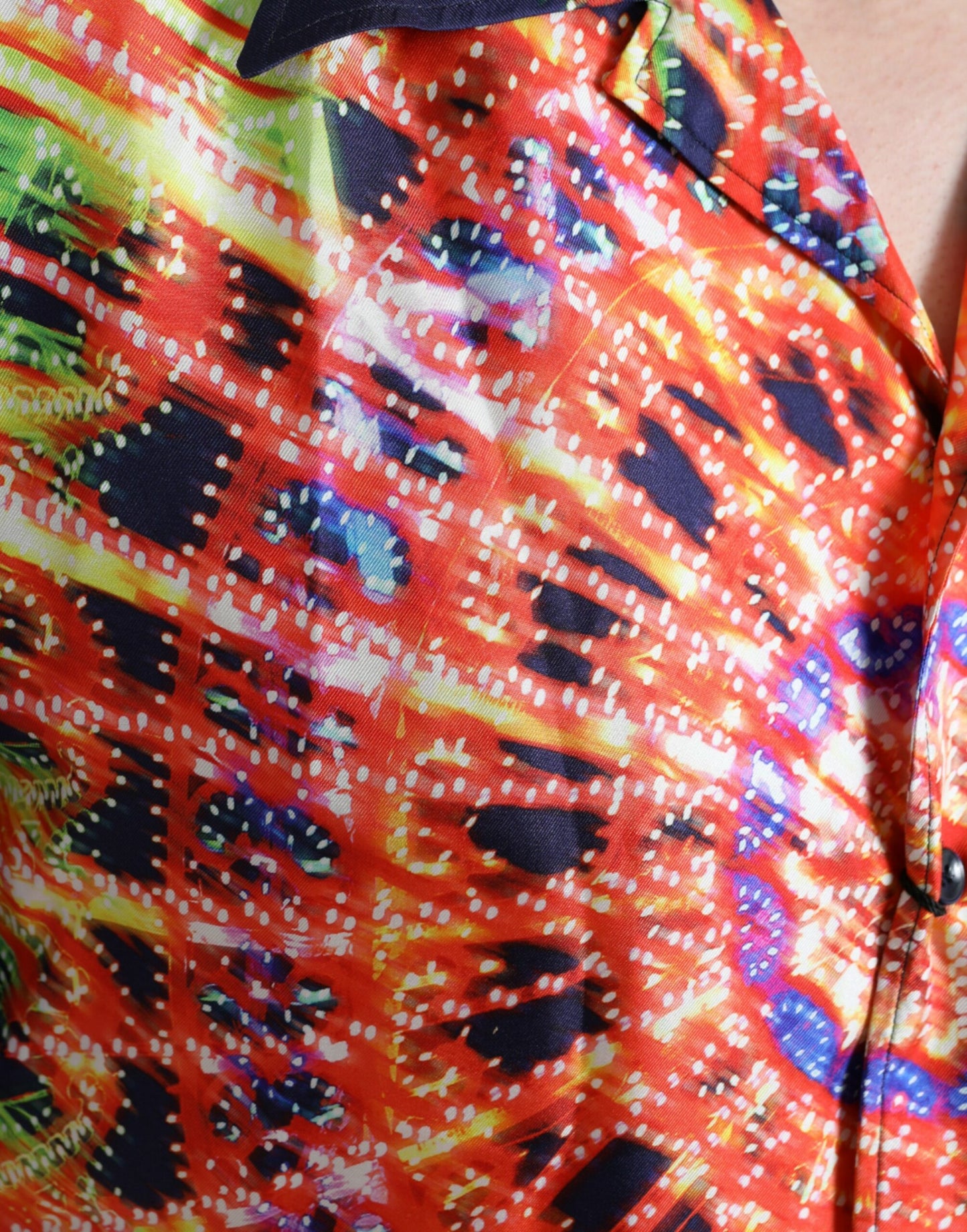 Dolce & Gabbana Multicolor Luminarie Silk Casual Shirt Dolce & Gabbana