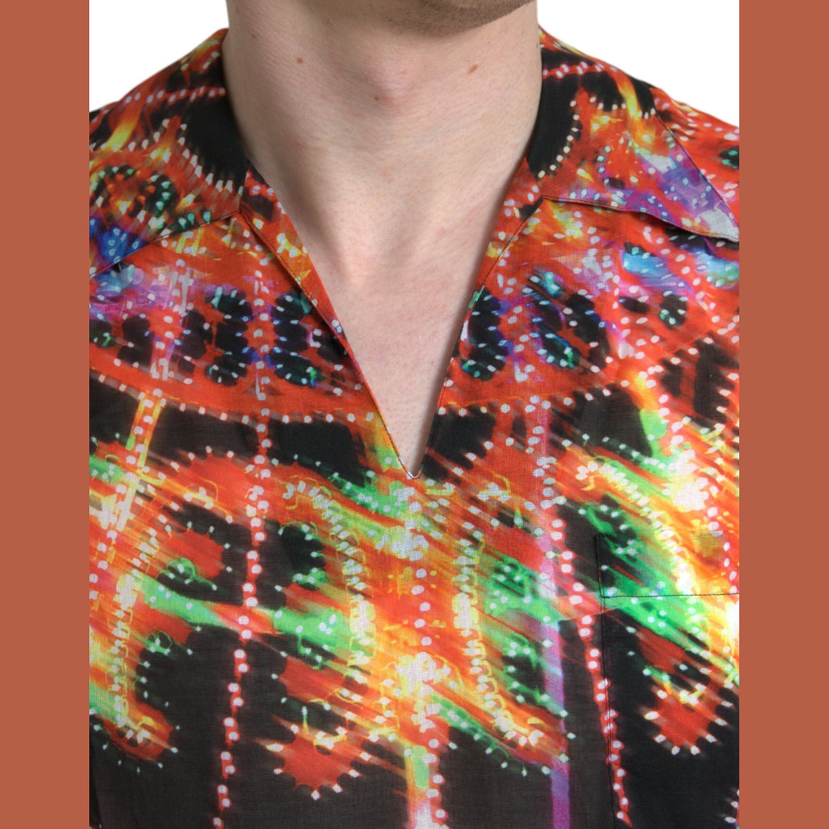 Dolce & Gabbana Multicolor Luminarie Print Cotton T-shirt