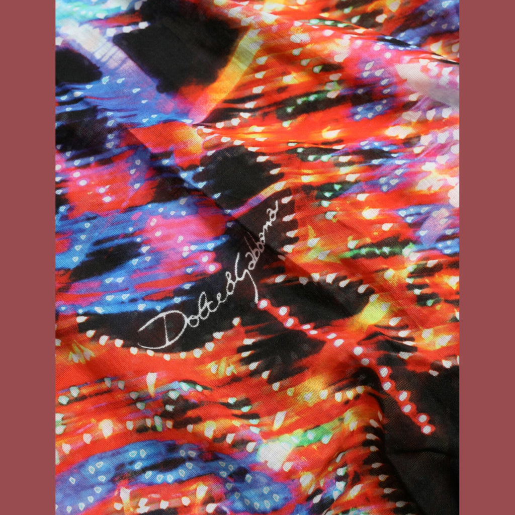 Dolce & Gabbana Multicolor Luminarie Print Cotton T-shirt