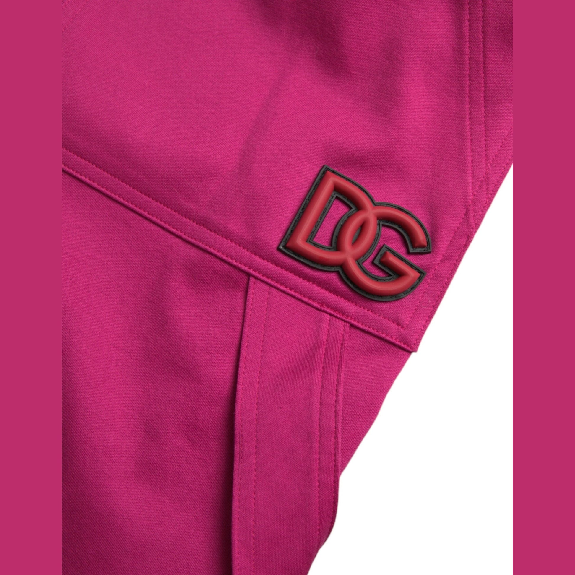 Dolce & Gabbana Pink Logo Cargo Cotton Jogger Sweatpants Pants