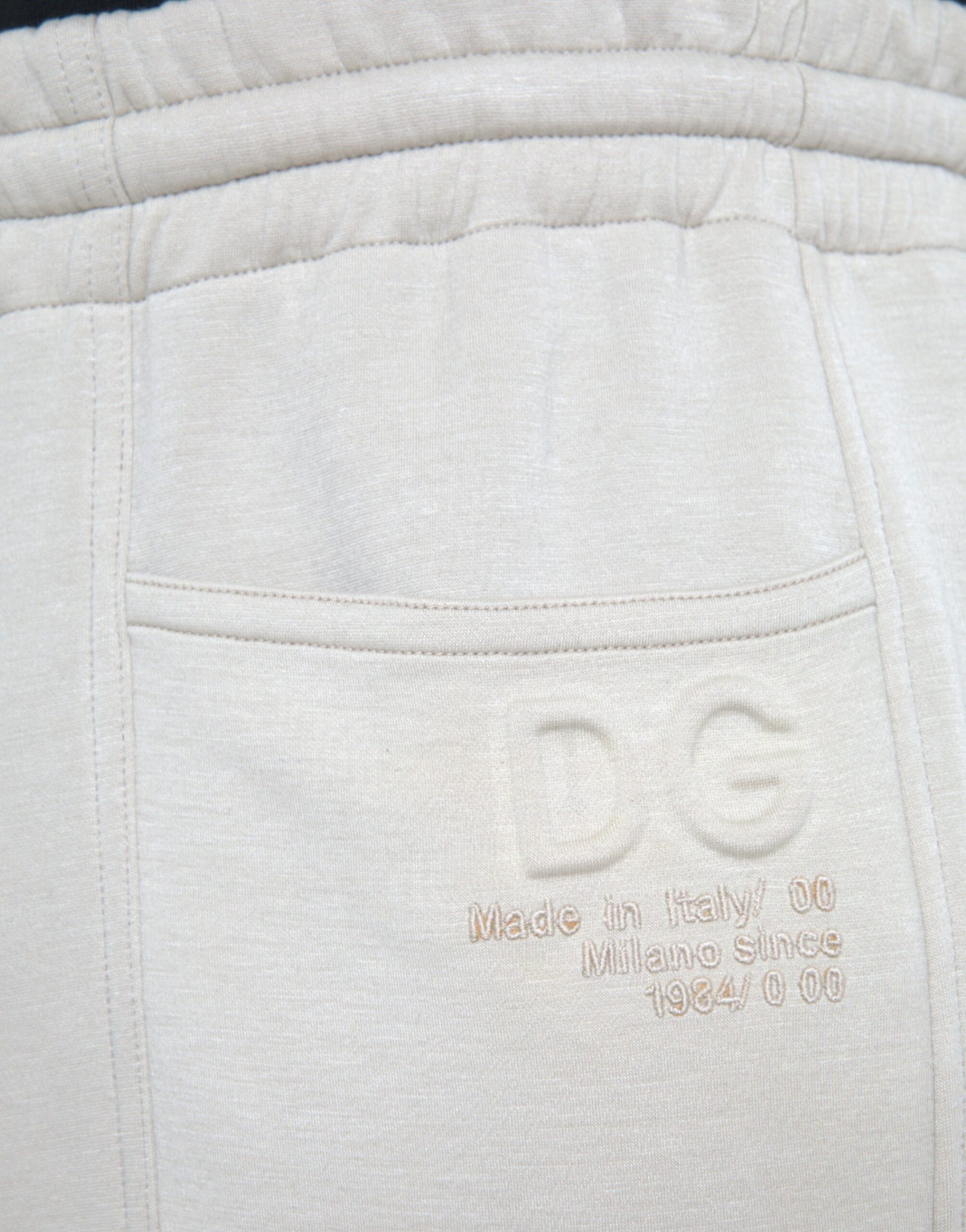 Dolce & Gabbana Off White Viscose Cargo Jogger Sweatpants Pants Dolce & Gabbana
