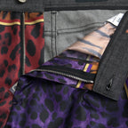 Dolce & Gabbana Multicolor Tiger Leopard Cotton Loose Tapered Pants