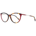 Red Emilio Pucci plastic eyeglass frames with sleek, modern design and bold style for fashionable eyewear.
