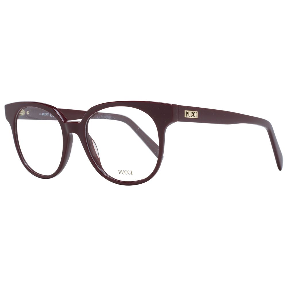Emilio Pucci Burgundy Plastic Glasses Frames