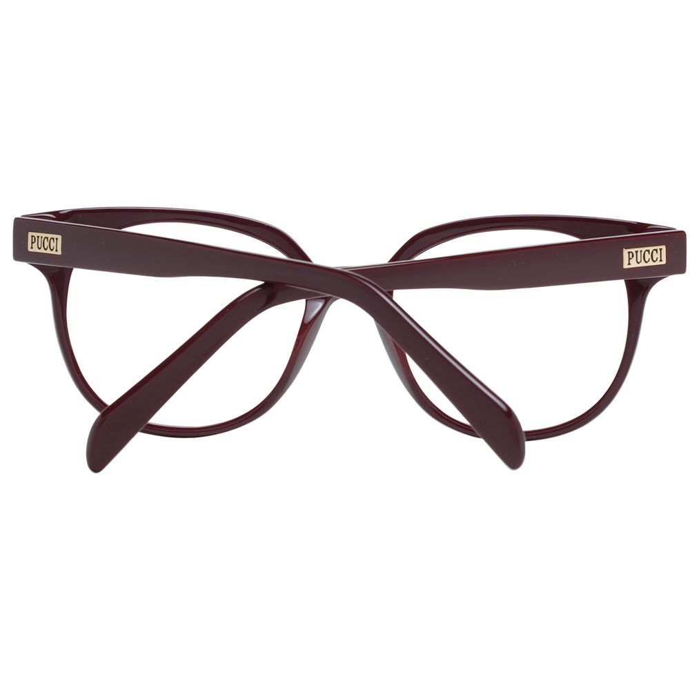 Emilio Pucci Burgundy Plastic Glasses Frames