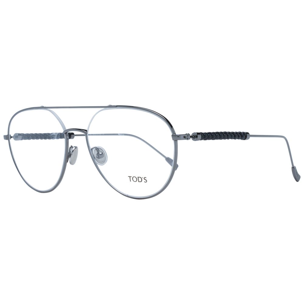 Tod's Gray Metal Glasses Frames