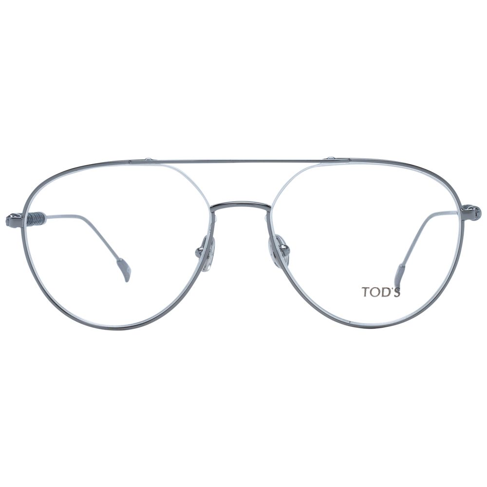 Tod's Gray Metal Glasses Frames