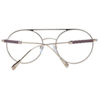 Brown metal Tod's glasses frames with clear lenses, stylish and lightweight design for everyday wear.