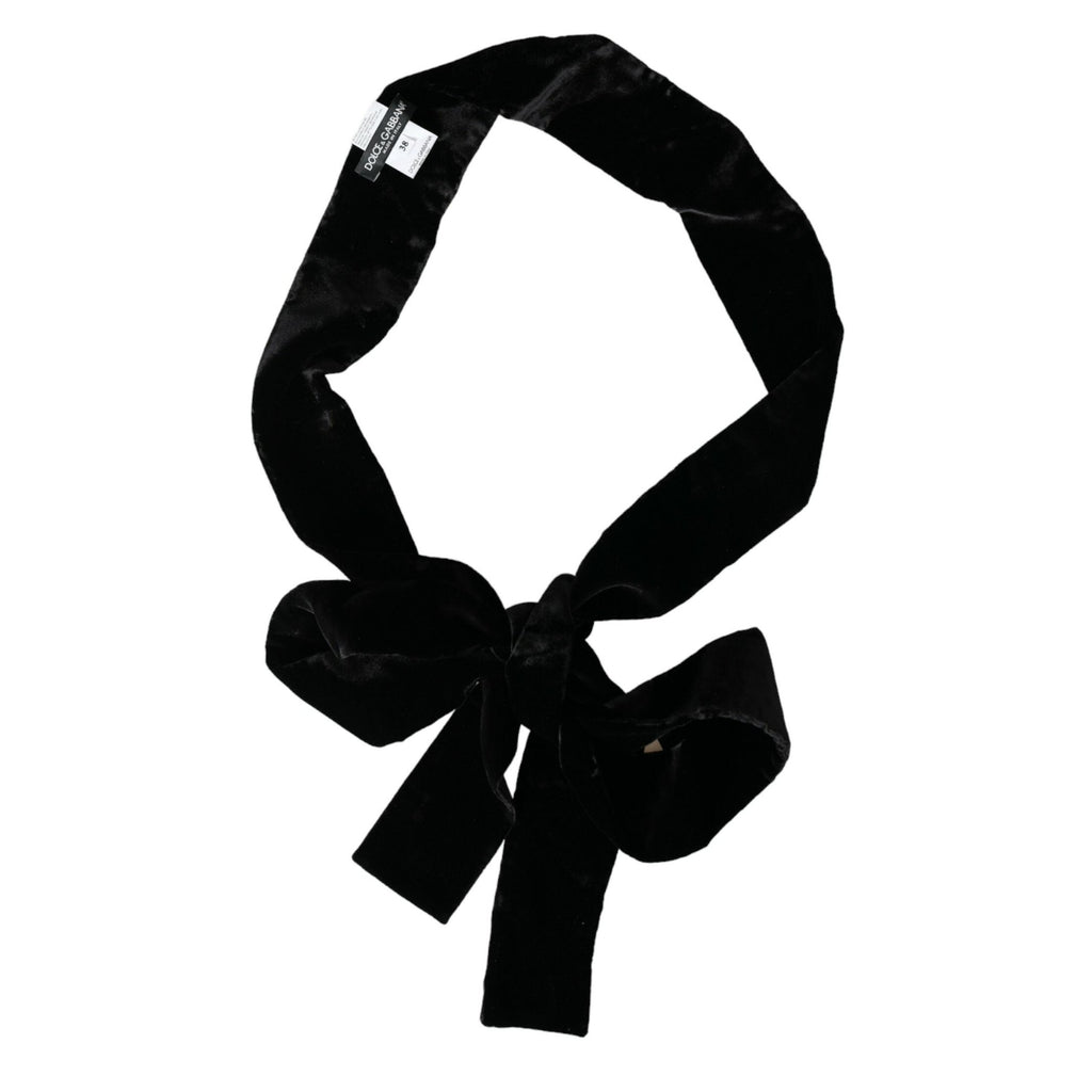 Dolce & Gabbana Black Viscose Wide Waist Women Belt