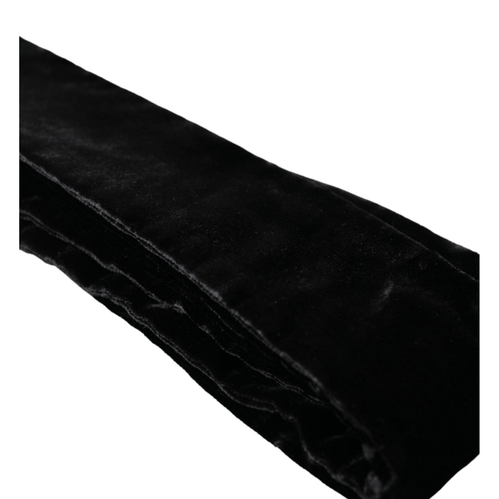 Dolce & Gabbana Black Viscose Wide Waist Women Belt