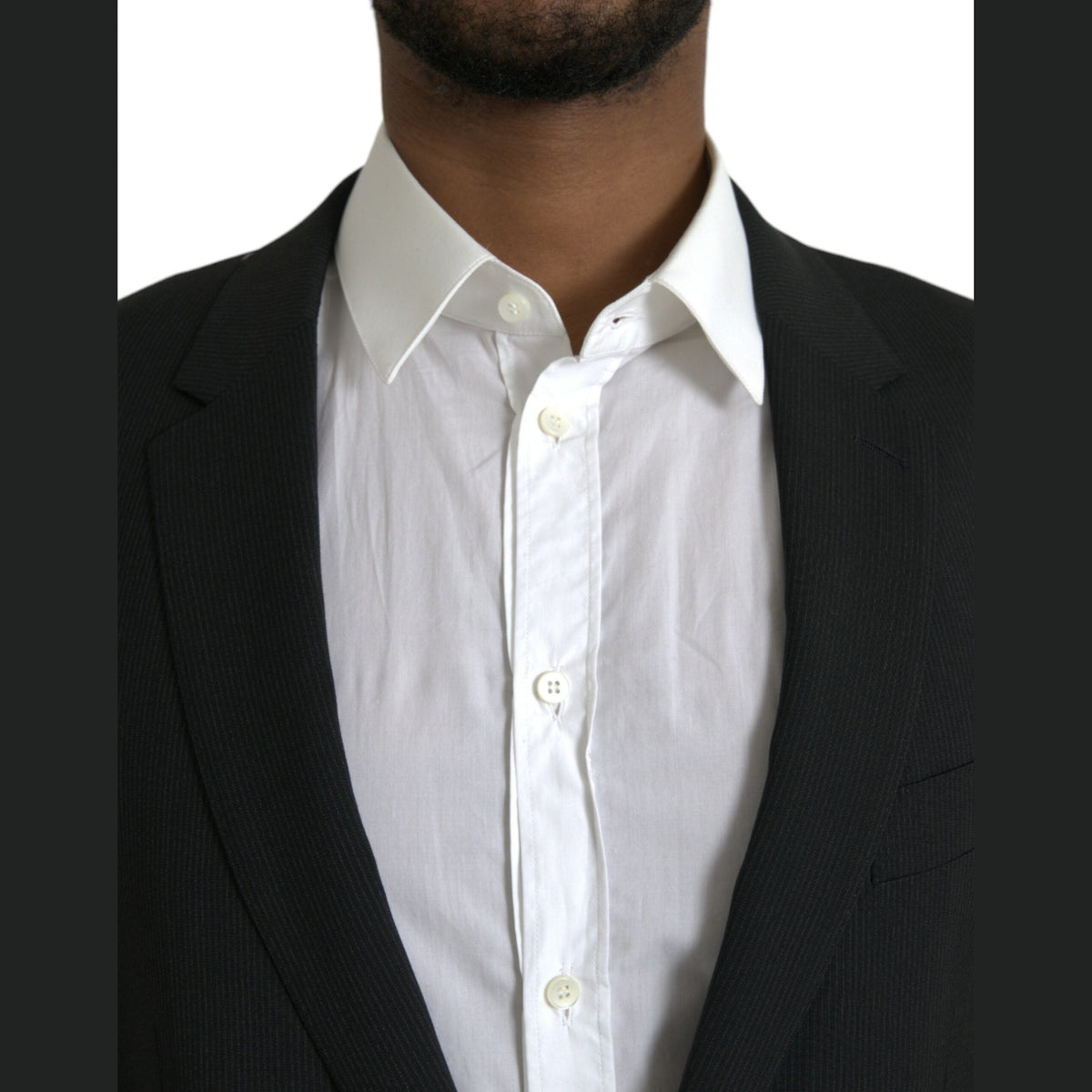 Dolce & Gabbana Blue MARTINI Shawl Single Breasted Blazer