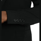 Dolce & Gabbana Blue MARTINI Shawl Single Breasted Blazer