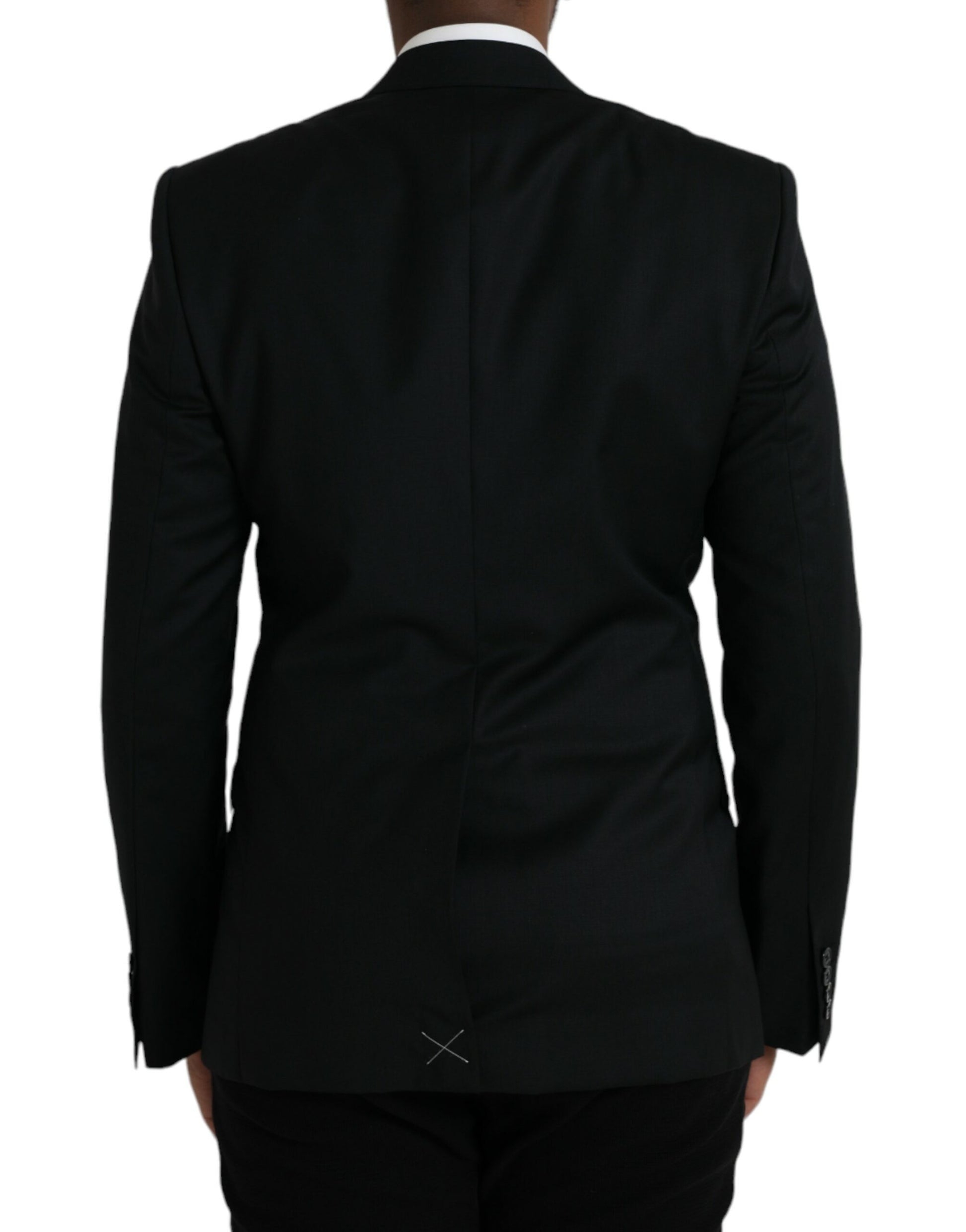 Dolce & Gabbana Black Wool MARTINI Single Breasted Blazer Dolce & Gabbana