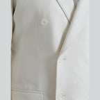 Dolce & Gabbana White Wool MARTINI Double Breasted Blazer