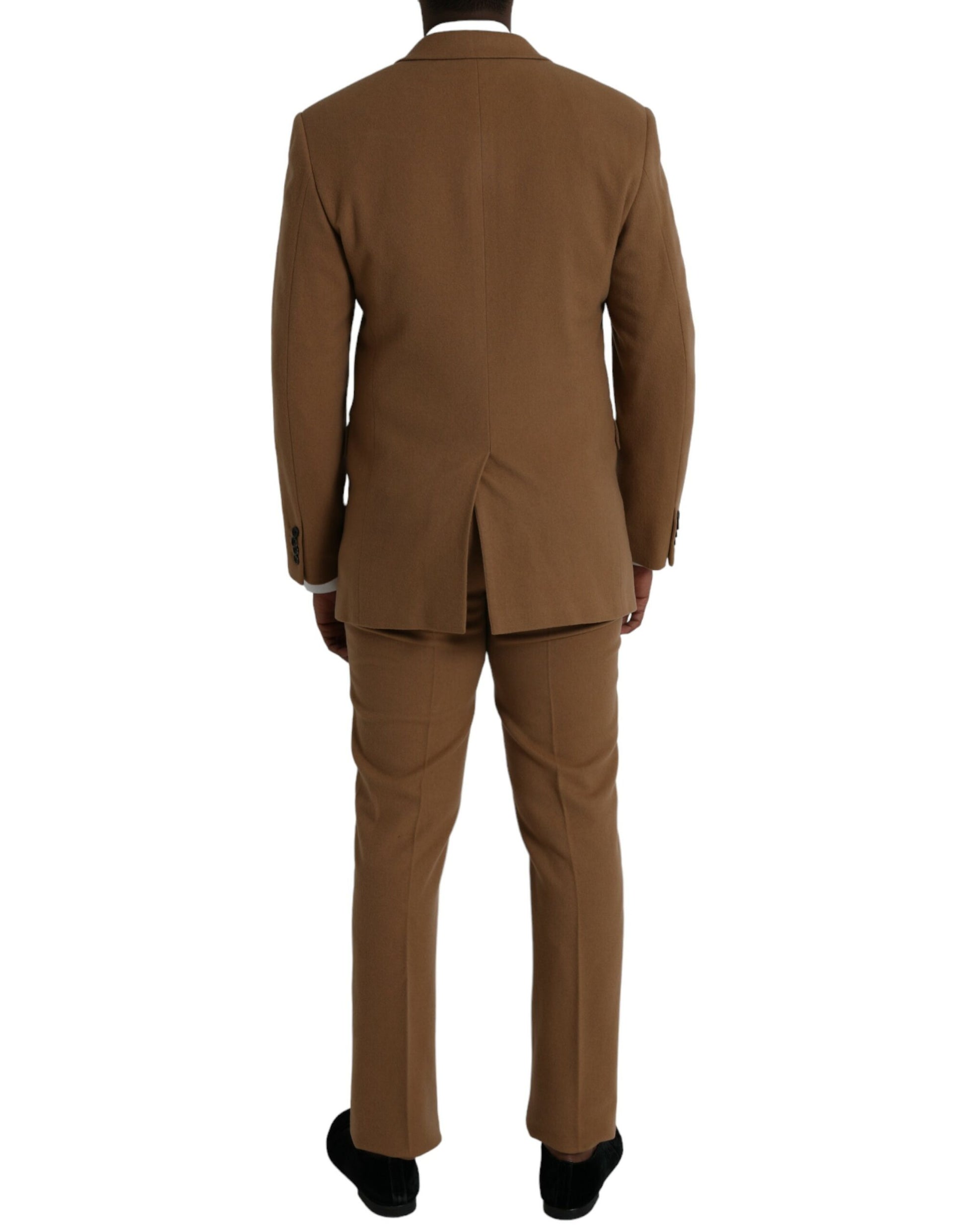 Prada Brown Cashmere 2 Piece Single Breasted Suit Prada