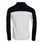 Dolce & Gabbana White Black SICILIA Henley Shirt Pullover Sweater
