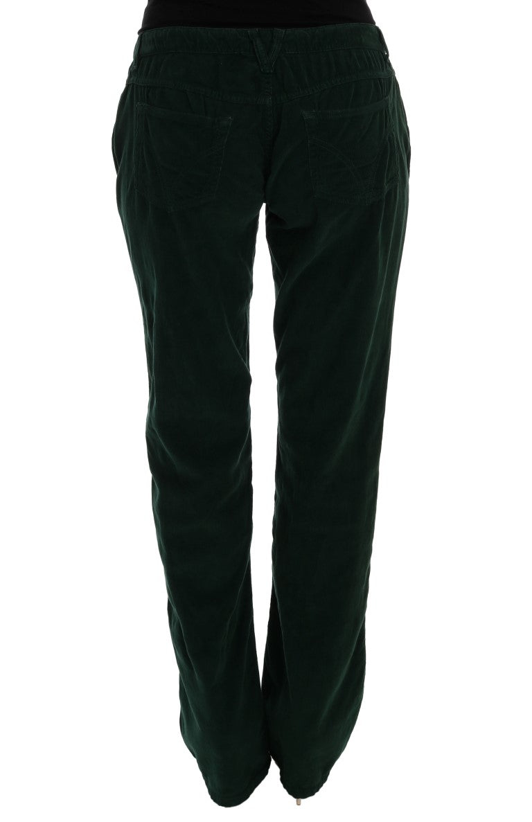 Dolce & Gabbana Green Cotton Corduroys Jeans Dolce & Gabbana