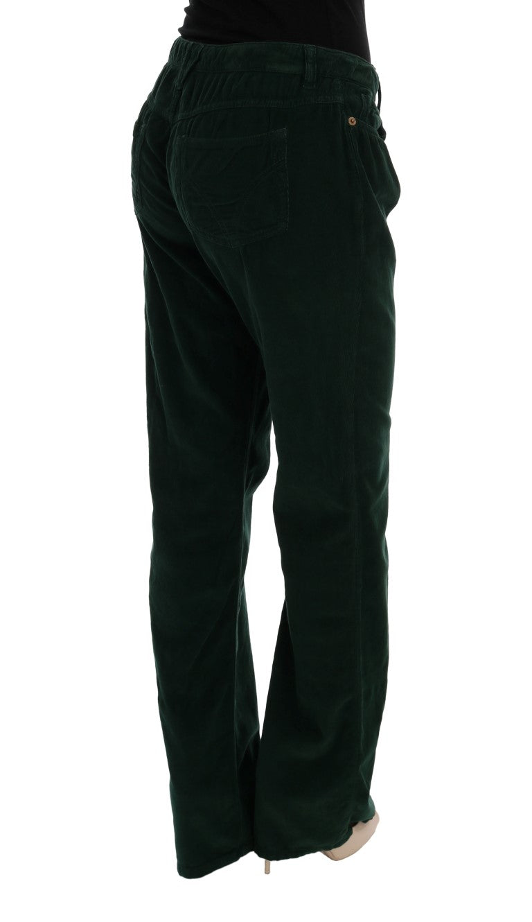 Dolce & Gabbana Green Cotton Corduroys Jeans Dolce & Gabbana