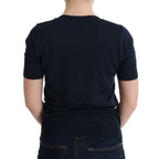 MARGHI LO' Blue 100% Lana Wool Blouse Top